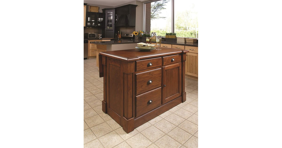 cherry wood kitchen island with sink