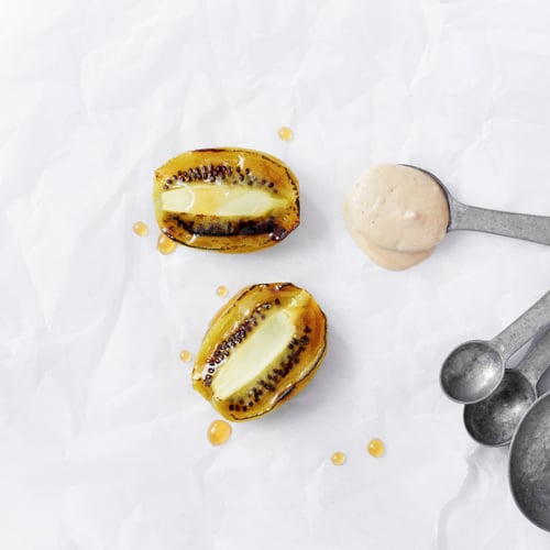 Caramelized Kiwi With Sweet Tahini Sauce Recipe POPSUGAR Fitness