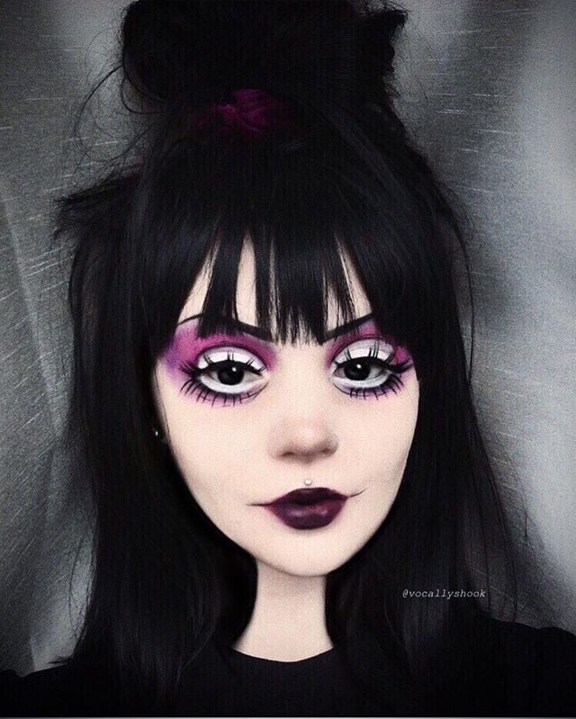 Beetlejuice Lydia Deetz Makeup Popsugar Beauty