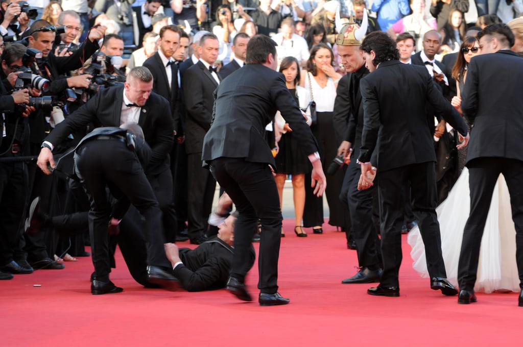 Man Crawls Under America Ferrera's Dress at Cannes