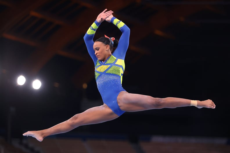 Rebeca Andrade on Beam at the Tokyo Olympics Women's Gymnastics All-Around Final