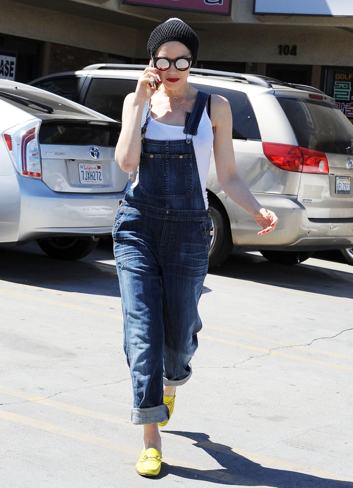 Gwen Stefani wore overalls while running errands in LA on Friday