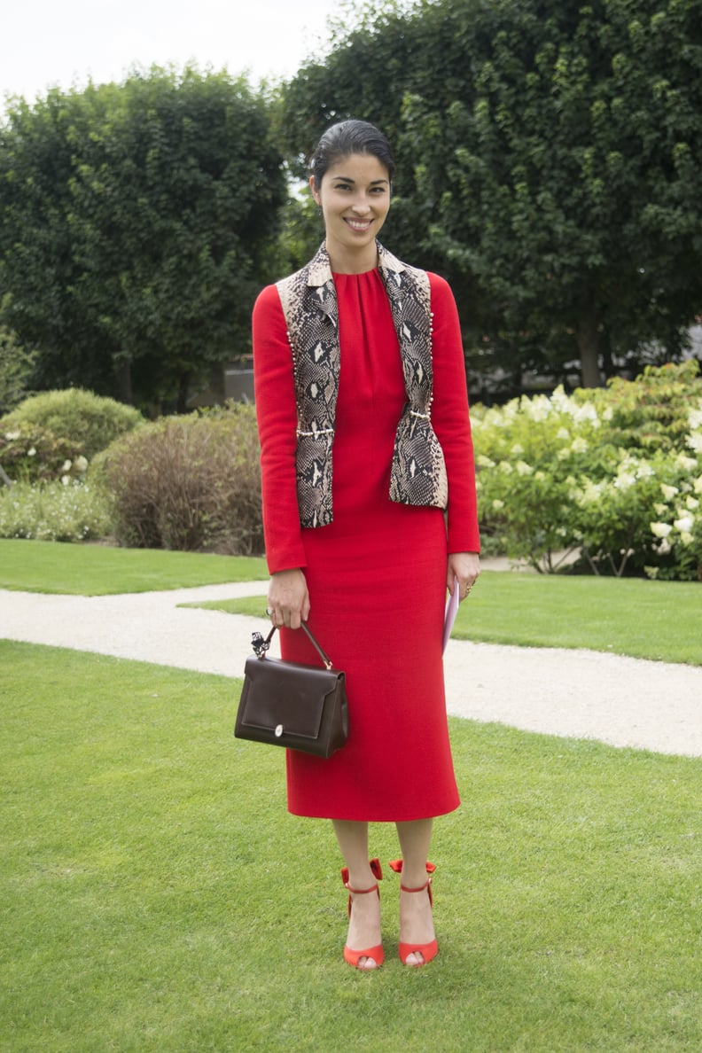 Caroline Issa at Fall 2014 Paris Haute Couture Fashion Week