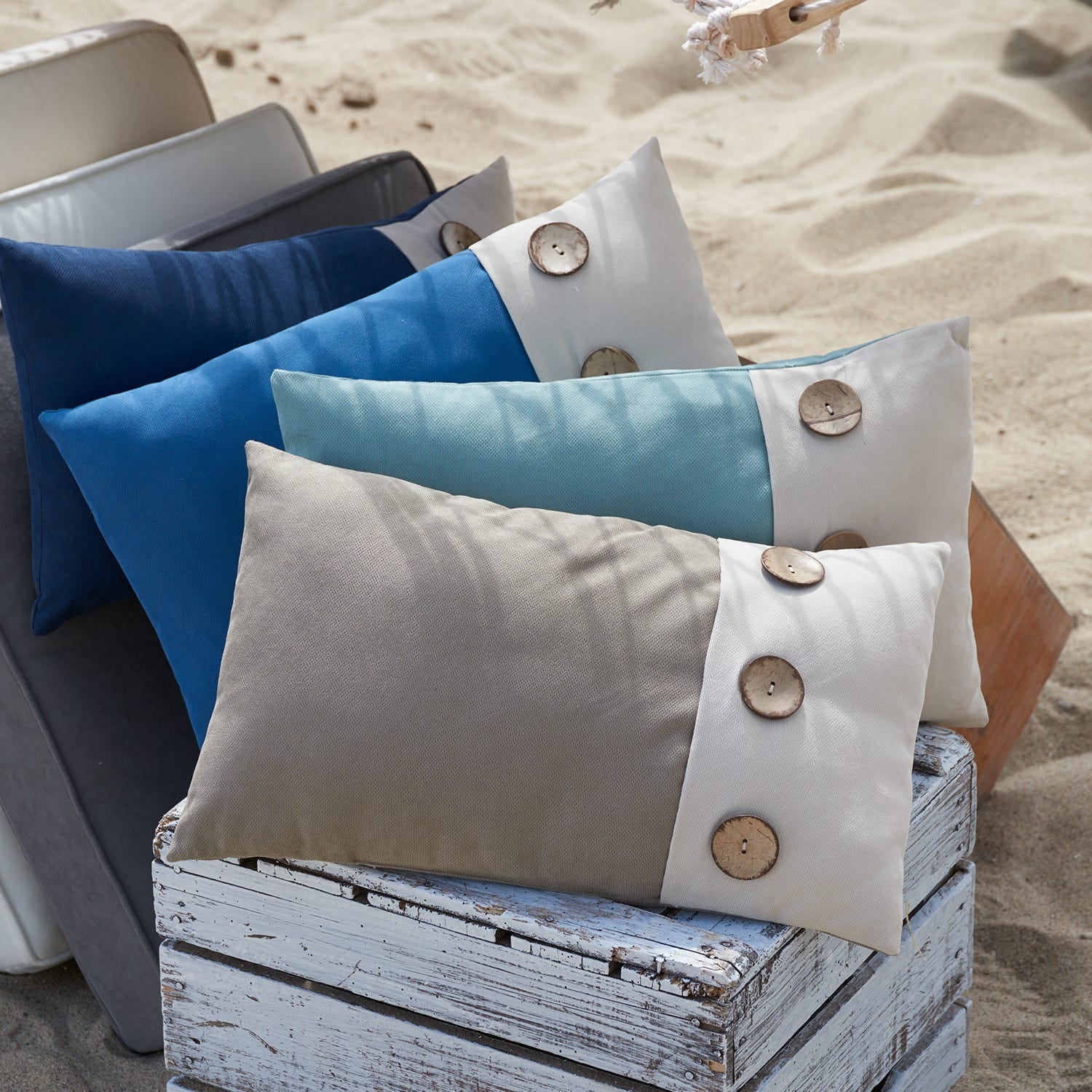 Calliope Button Maui Lumbar Pillow Make The Most Of Your