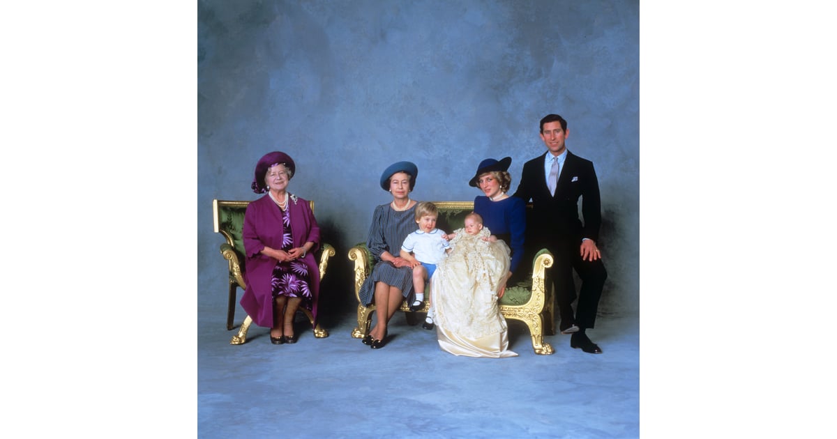 Prince Harry With His GreatGrandmother, Grandmother, Brother, and