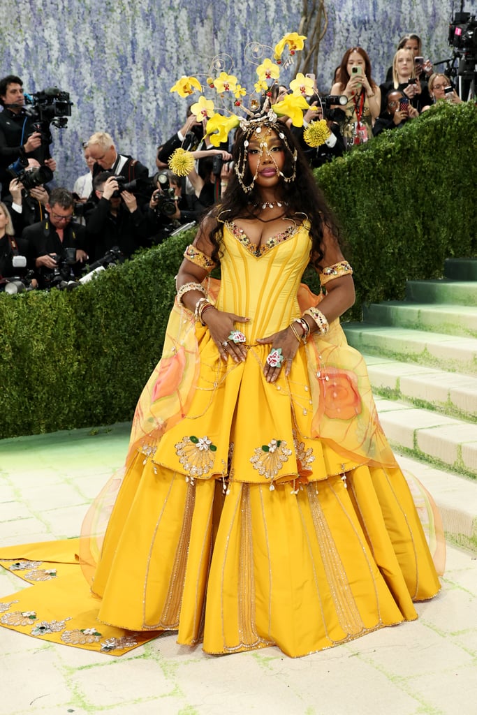 SZA at the 2026 Met Gala wearing custom Bode