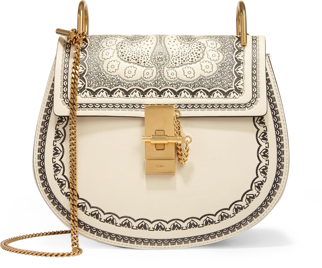Chloé x Net-A-Porter Drew Small Embossed Textured-leather Shoulder Bag ($1,990)