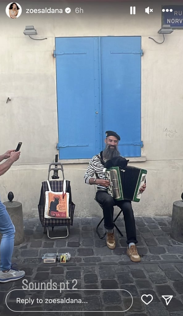 Zoe Saldaña Posts Family Photos With Her Three Sons in Paris