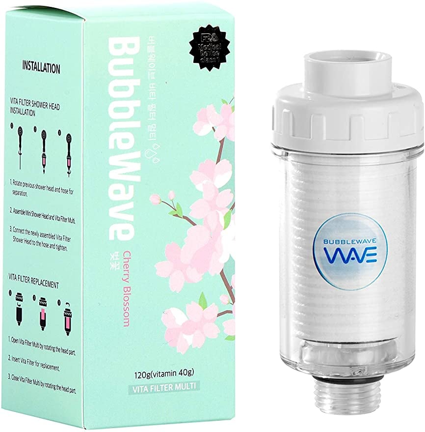 For a Spa-Experience at Home: BUBBLEWAVE Vitamin C Shower Filter