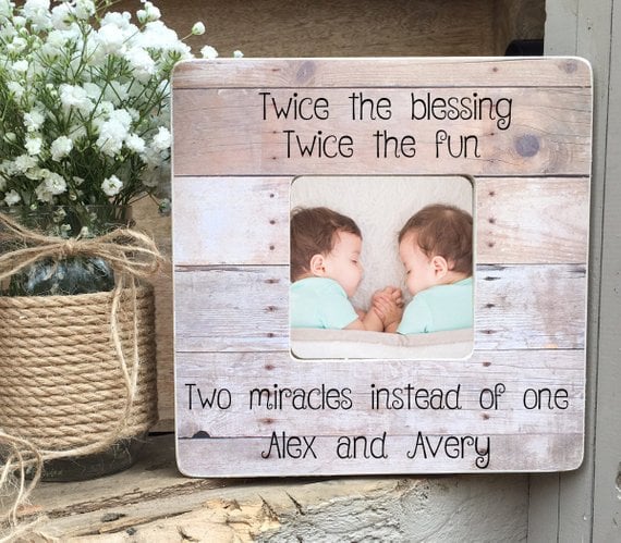 Personalized Twin Photo Frame