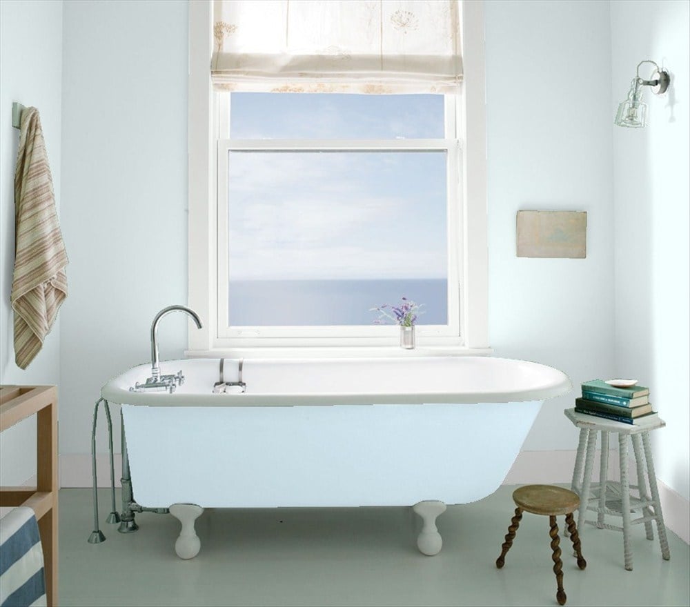 Soft, Soothing Blues | Best Bathroom Paint Colors | POPSUGAR Home Photo 6