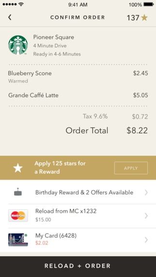 Starbucks New Rewards App