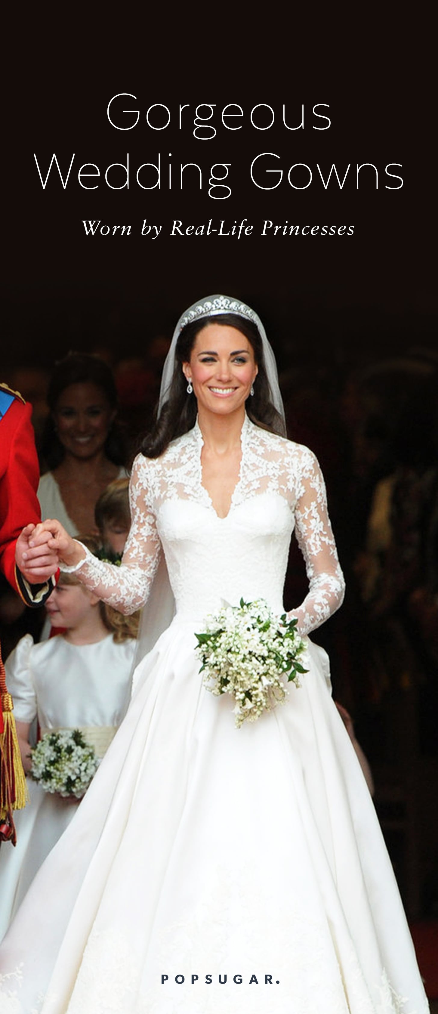 Wedding dresses worn by real-life princesses, royals