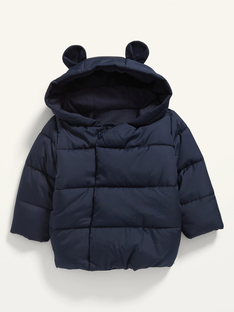 Old Navy Unisex Frost-Free Hooded Puffer Jacket for Baby