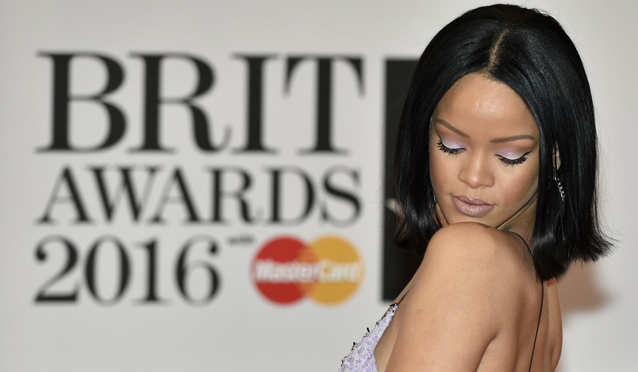 Rihanna's Armani Dress at the Brit Awards 2016 | POPSUGAR Fashion