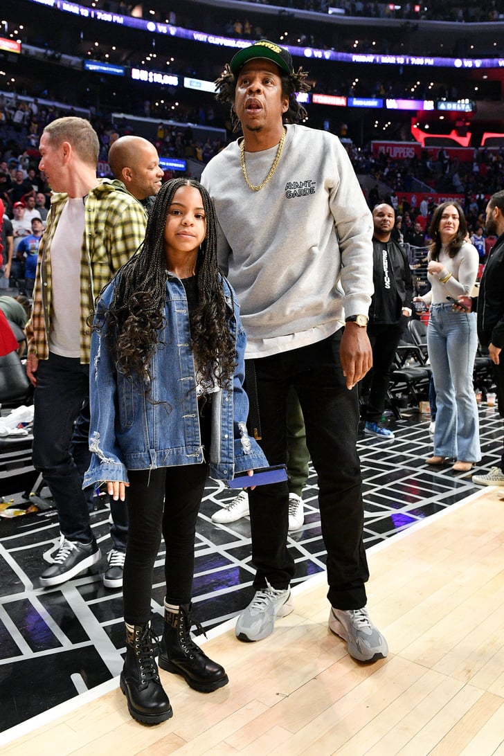 Blue Ivy Wore Fendi Boots to the Lakers Game With JAY-Z | POPSUGAR ...