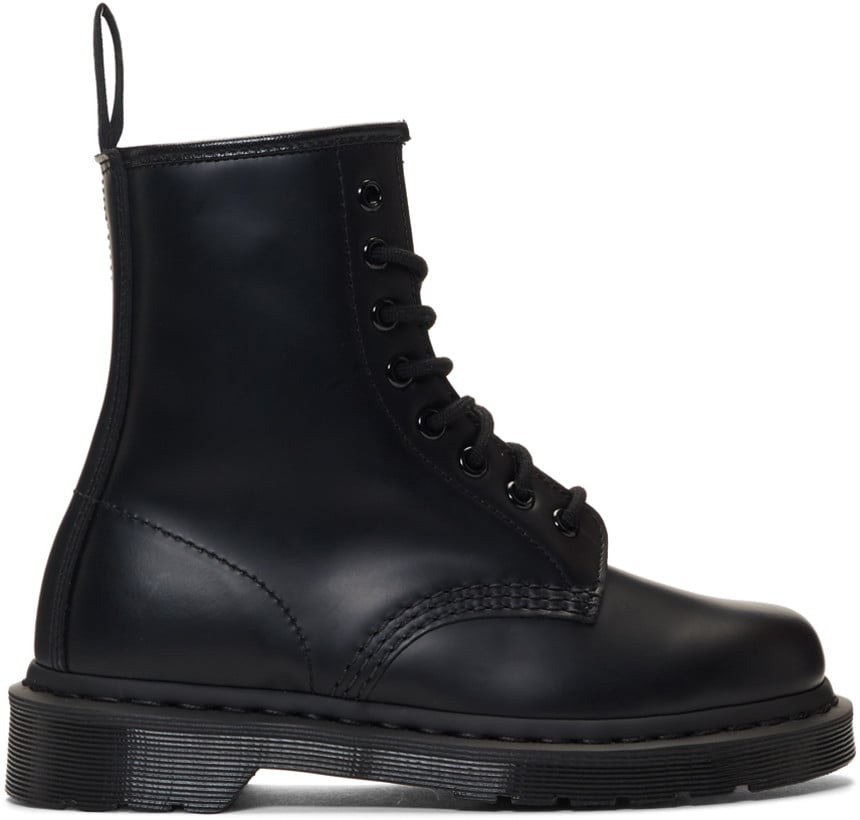 martens mono black 1460