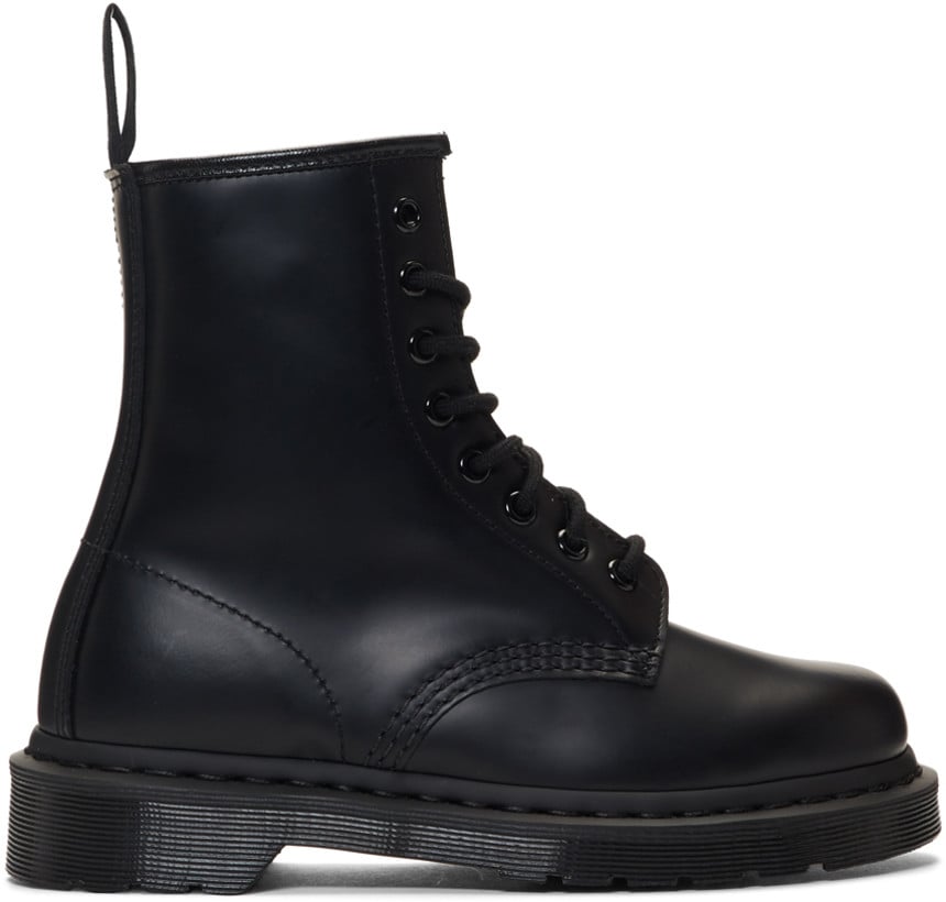 Dr. Martens Black 1460 Mono Lace-Up Boots