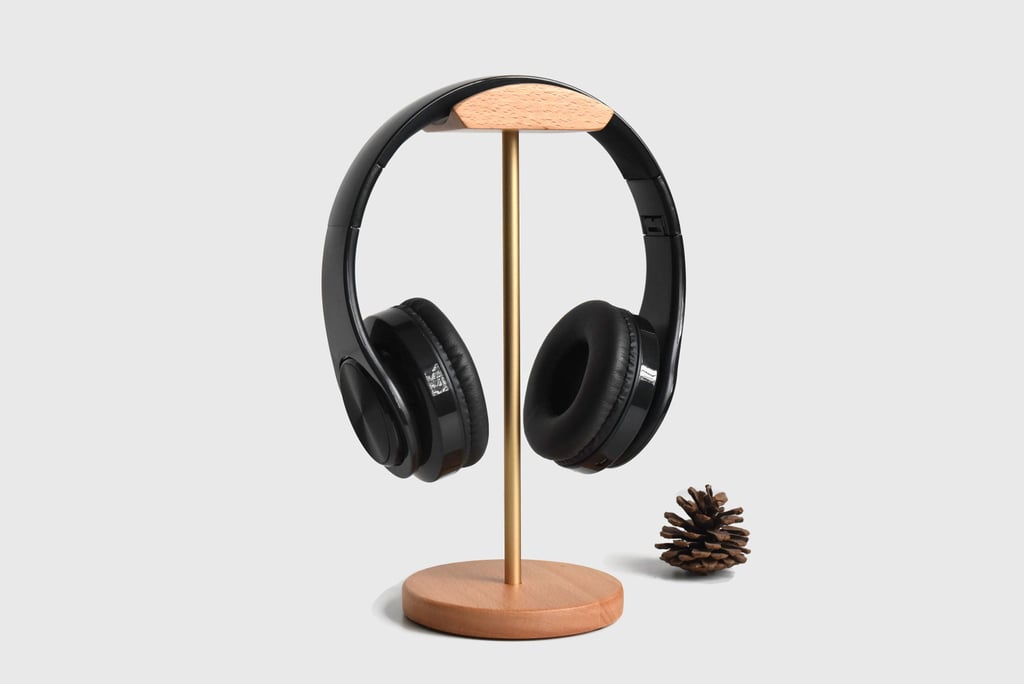 For Their Headphones: Custom Wooden and Metal Headphone Stand
