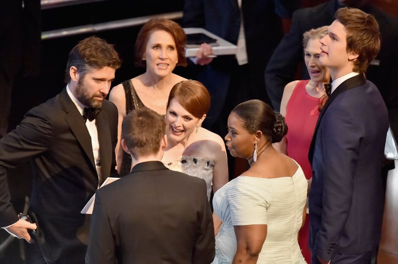 Julianne Moore Chatted Up Octavia Spencer While Ansel Elgort Stood Nearby