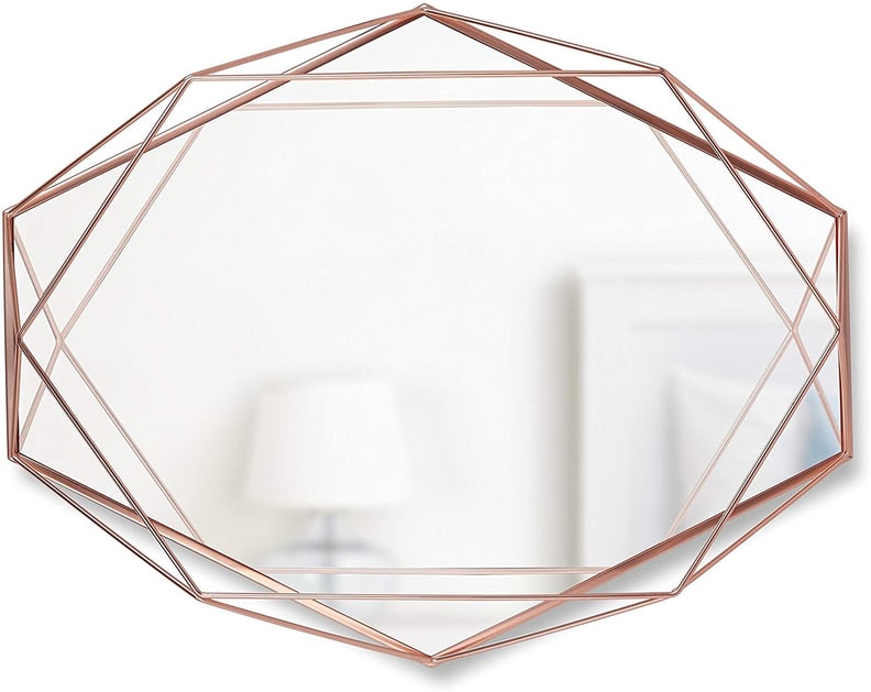 Umbra Copper Prisma Modern Geometric Shaped Oval Mirror