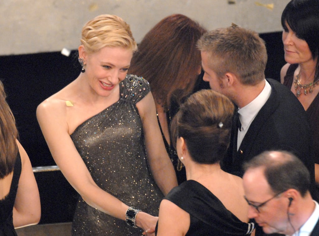 Cate Blanchett chatted with Ryan Gosling and his mom.