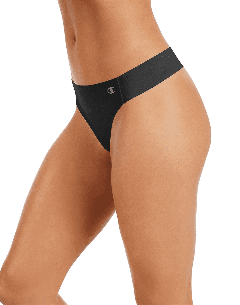 6 Lot Women Cotton Yoga Sport Black Active Thong Panties G String underwear  S~3X 