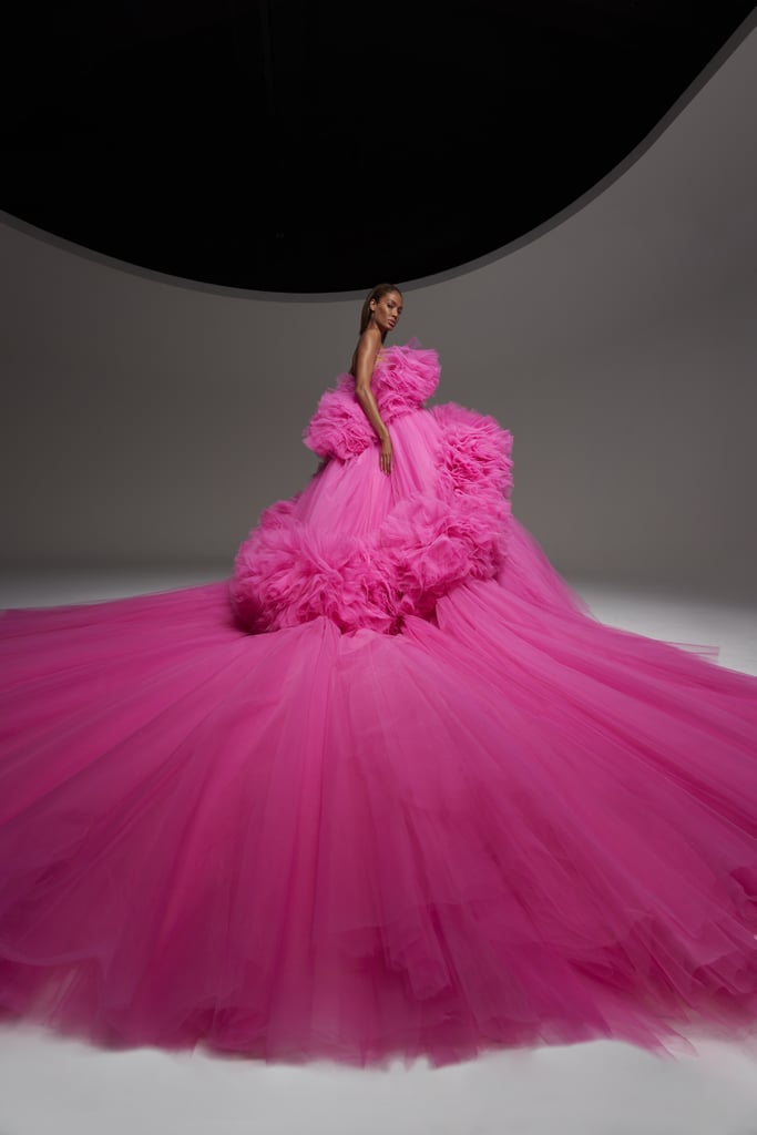 Joan Smalls Models Giambattista Valli's Couture Collection
