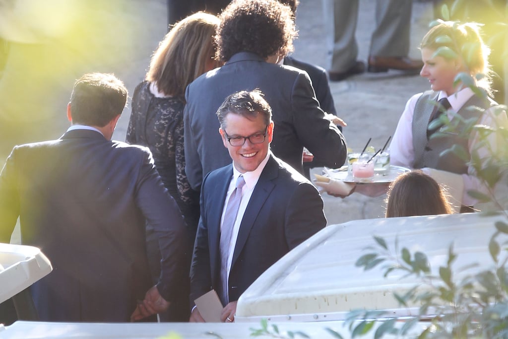 Matt Damon attended Jimmy Kimmel's July 2013 wedding in Ojai, CA