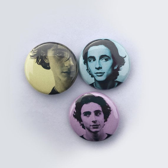 Timothée Chalamet Buttons Set of Three