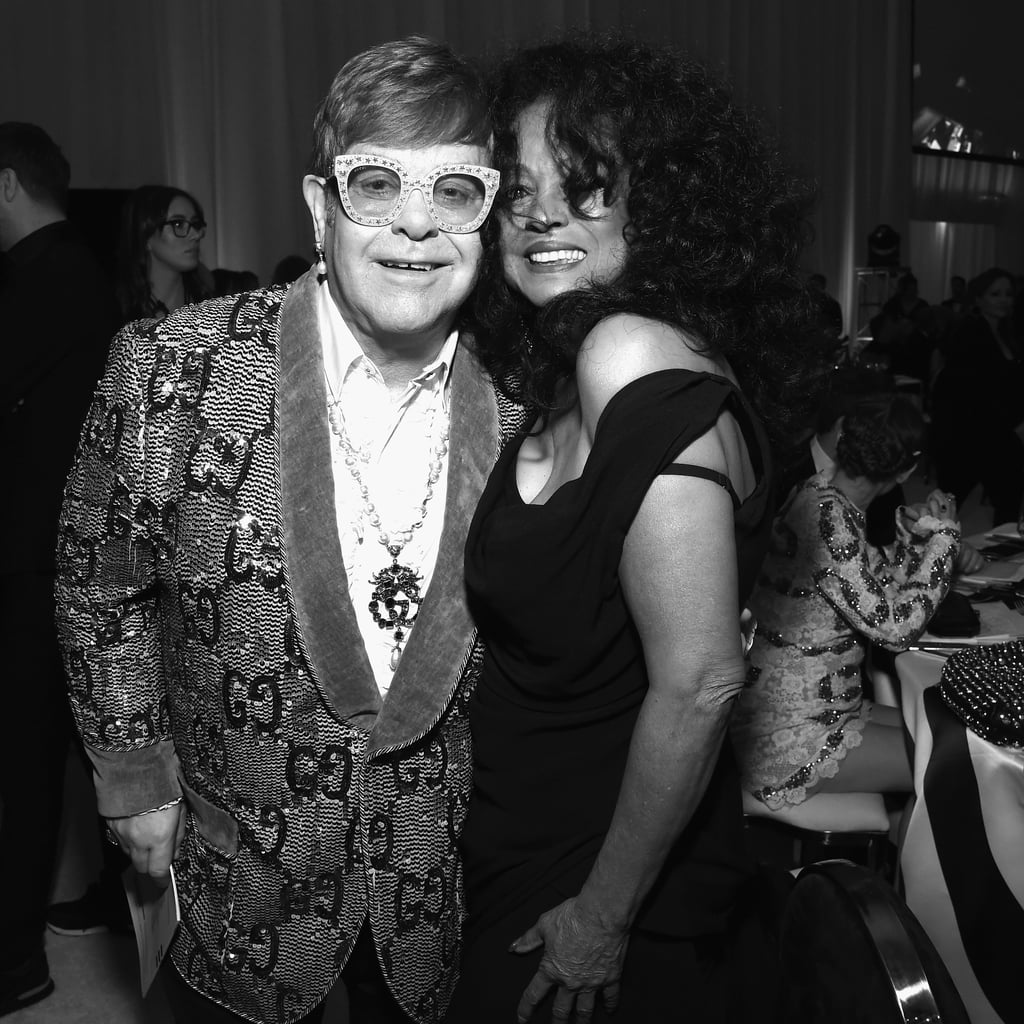 Pictured: Elton John and Diana Ross
