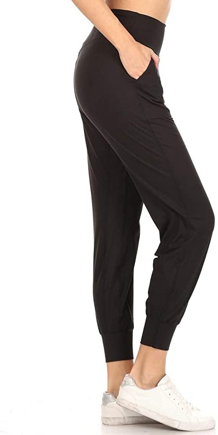 Leggings Depot Women's Printed Solid Activewear Jogger Track Cuff Sweatpants  | Amazon Customers Can't Get Enough of These 30 Most-Loved Fashion Finds |  POPSUGAR Fashion Photo 6