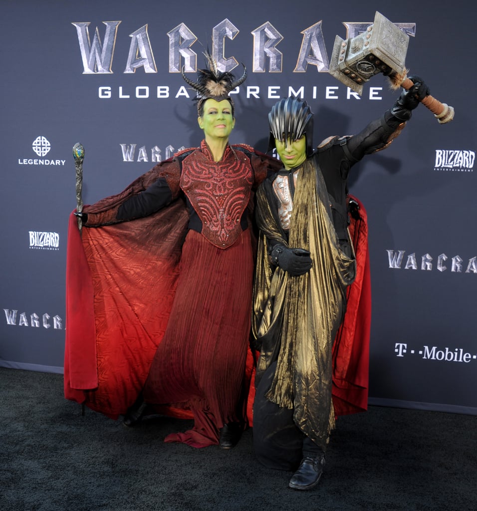 Jamie Lee Curtis and Son at Warcraft Movie Premiere 2016