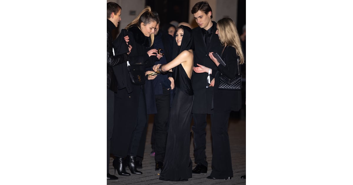Jenna Ortega's Black Hooded Saint Laurent Dress | POPSUGAR Fashion Photo 6