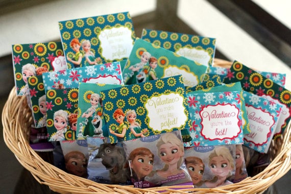 Disney Frozen Fever Valentine's Day Bag Toppers
