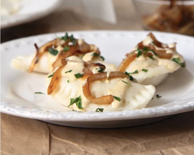 Onion-and-Potato-Stuffed Pierogi