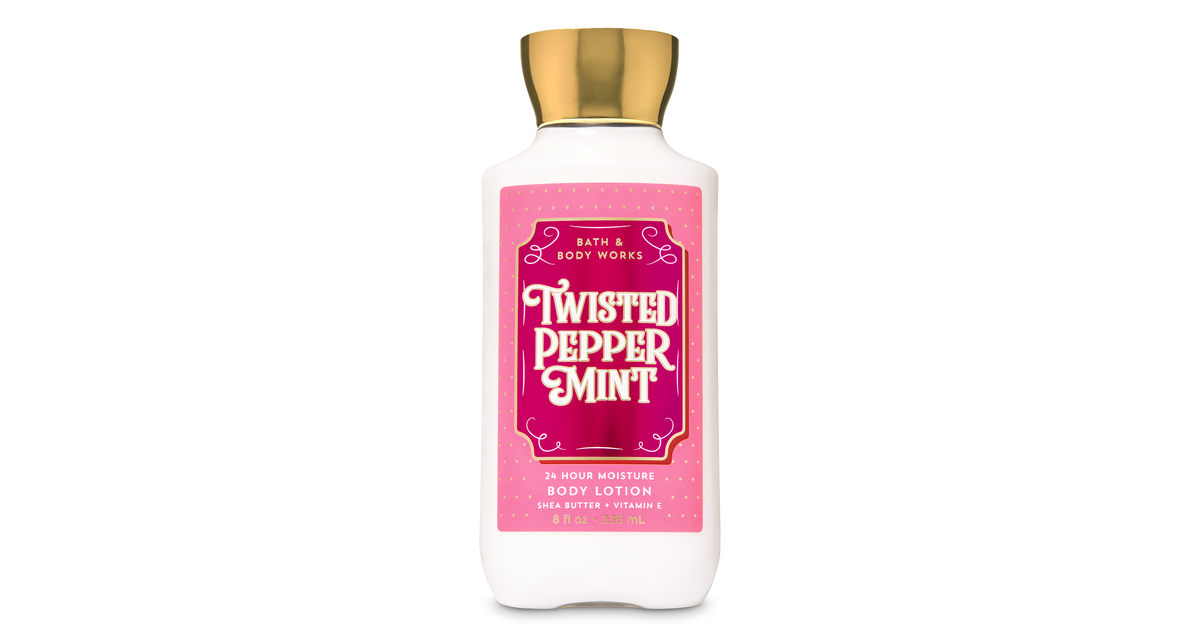 Twisted Peppermint Super Smooth Body Lotion Bath & Body Works Just