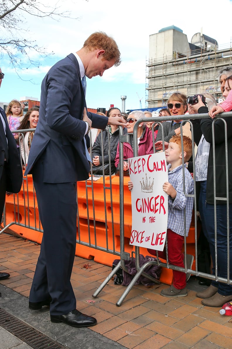 See? Even Harry got a huge kick out of his sign.