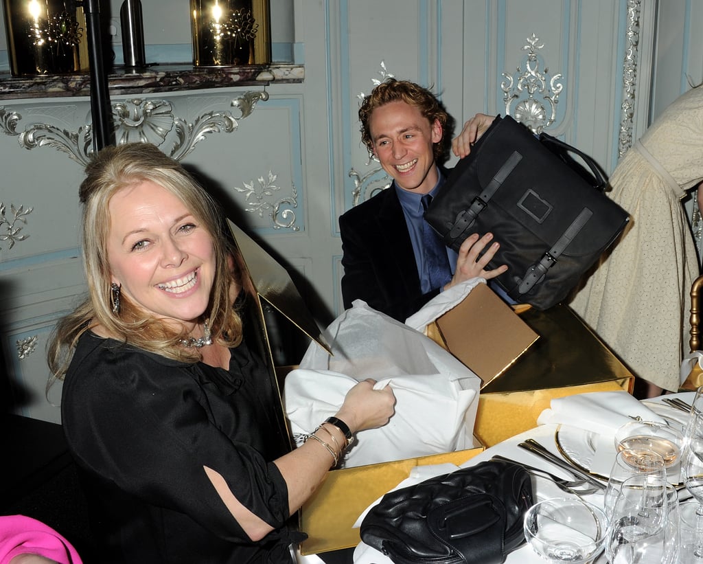 Tom was happy about his man-bag gift.