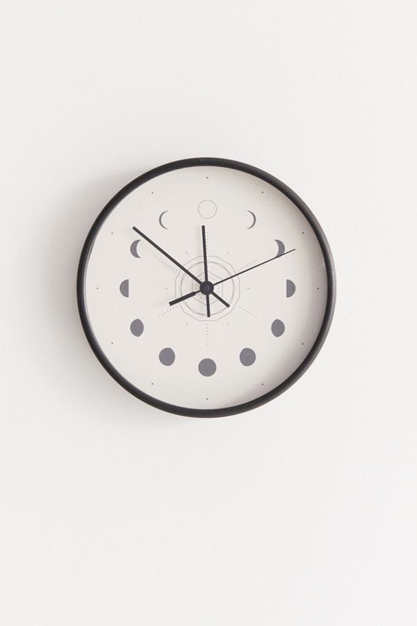 Deny Designs Nayla Smith For Deny Moon Phases Wall Clock