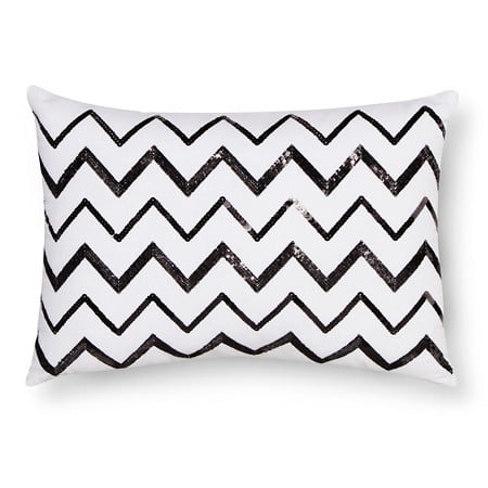 Chevron Sequin Decorative Pillow ($20)