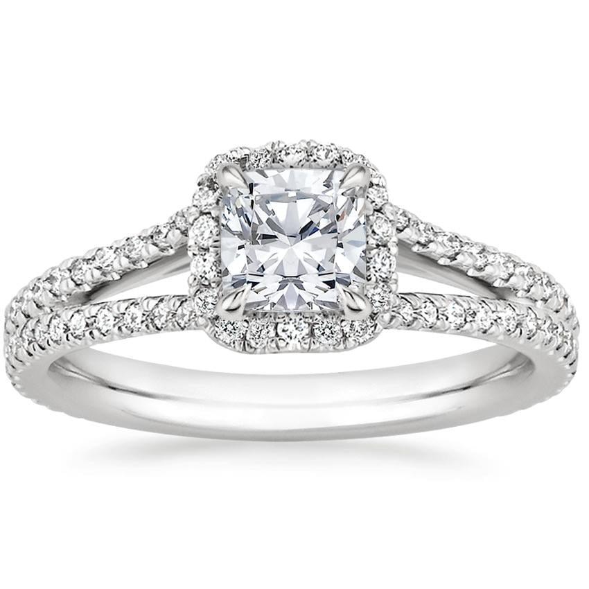 Brilliant earth engagement rings white gold band