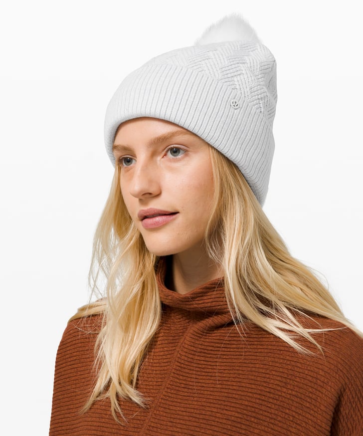 Lululemon Sherpa Weave Pom Beanie | Best Cold Weather Workout Clothes ...