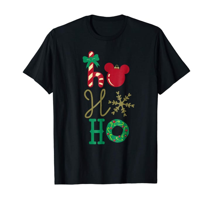 Disney Mickey Icon Ho Ho Ho Holiday T-Shirt | The Best Disney Christmas ...