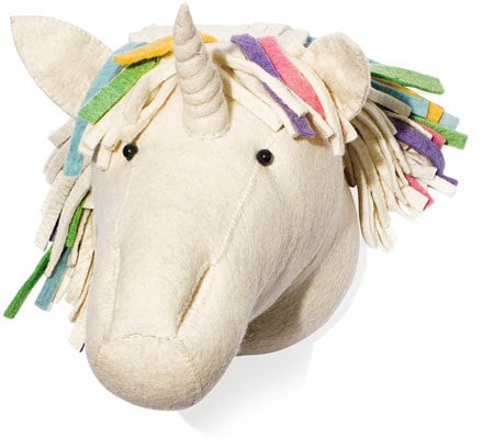 Fiona Walker England Rainbow Unicorn Head Wall Mount