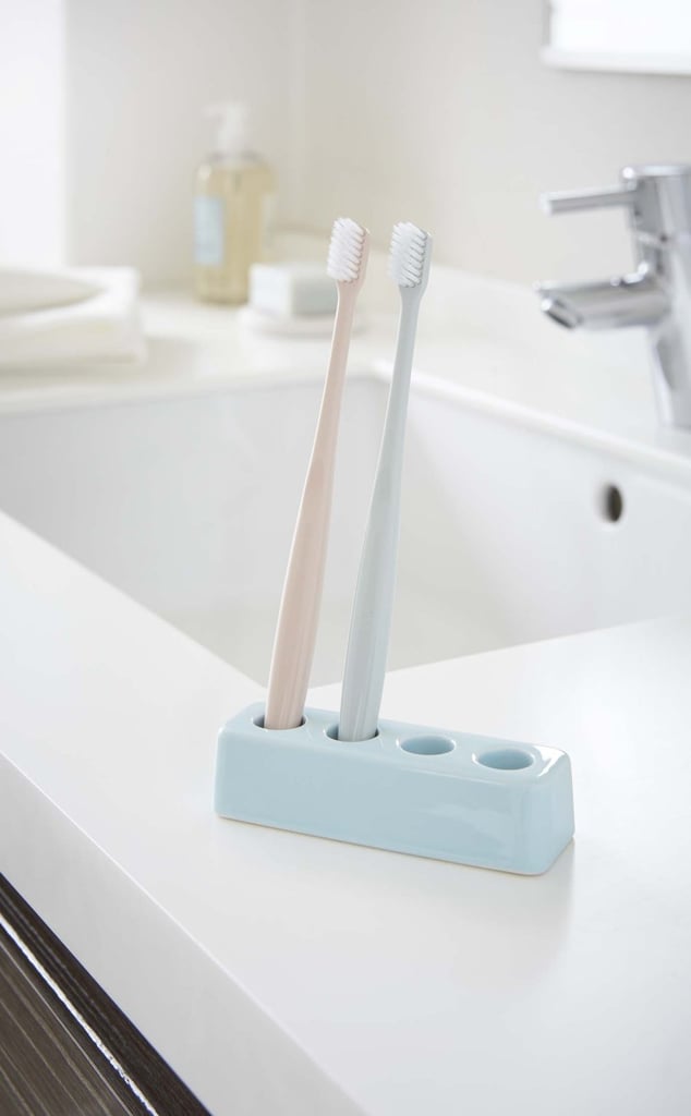 For a Clean Bathroom Counter: Yamazaki Home Ceramic Toothbrush Stand