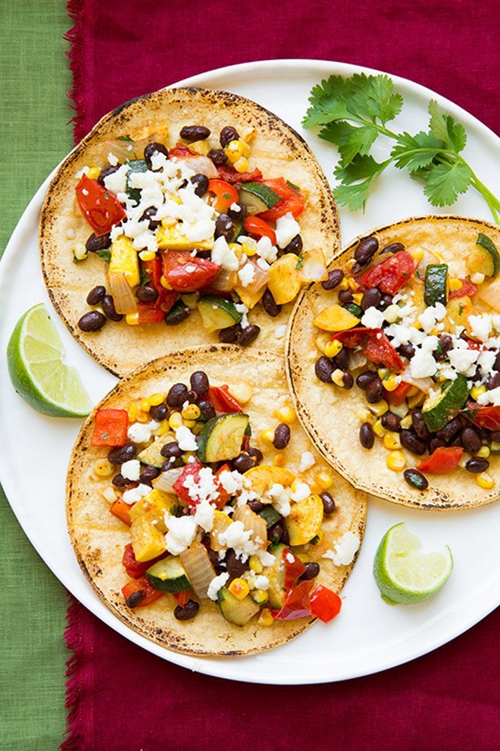 Roasted Veggie and Black Bean Tacos