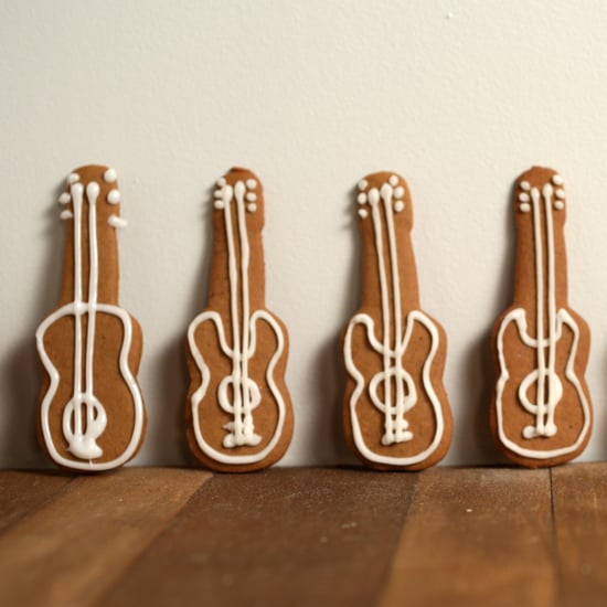 Gingerbread Guitar Cookies