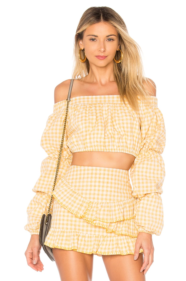 Tularosa Elaine Blouse in York Yellow from Revolve.com