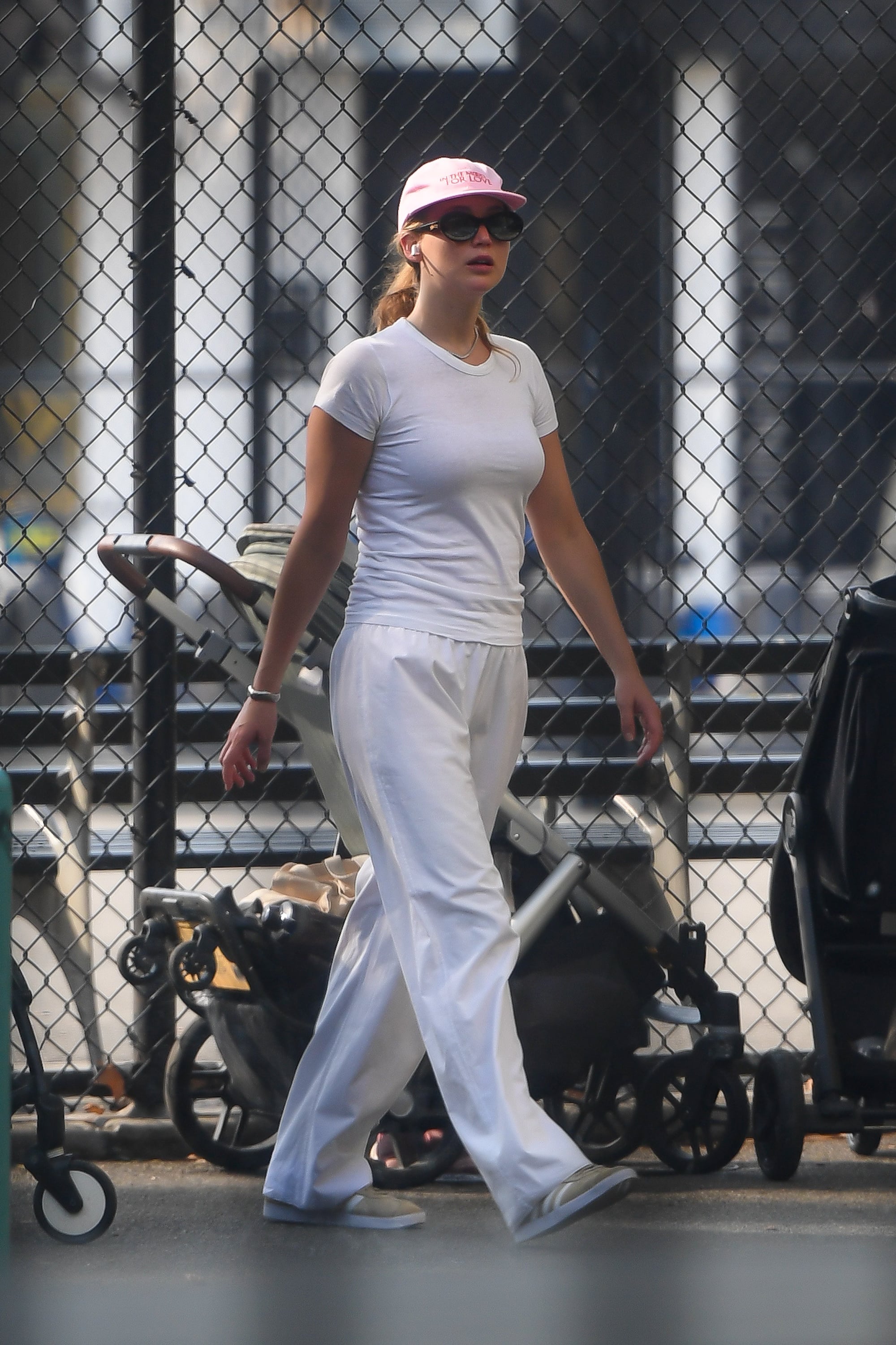Jennifer Lawrence Wears an All White Outfit in NYC Jennifer